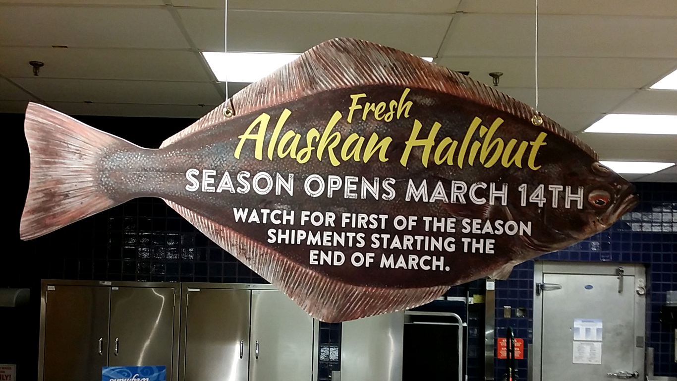 halibut sign